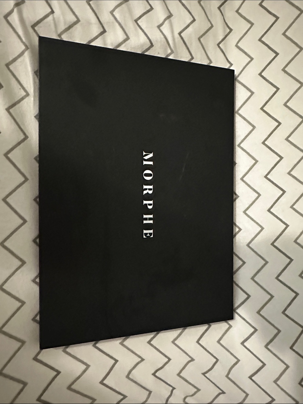 Morphe Matte Black Eyeshadow Palette Case with White Logo